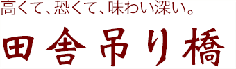 高くて、恐くて、味わい深い。田舎吊り橋